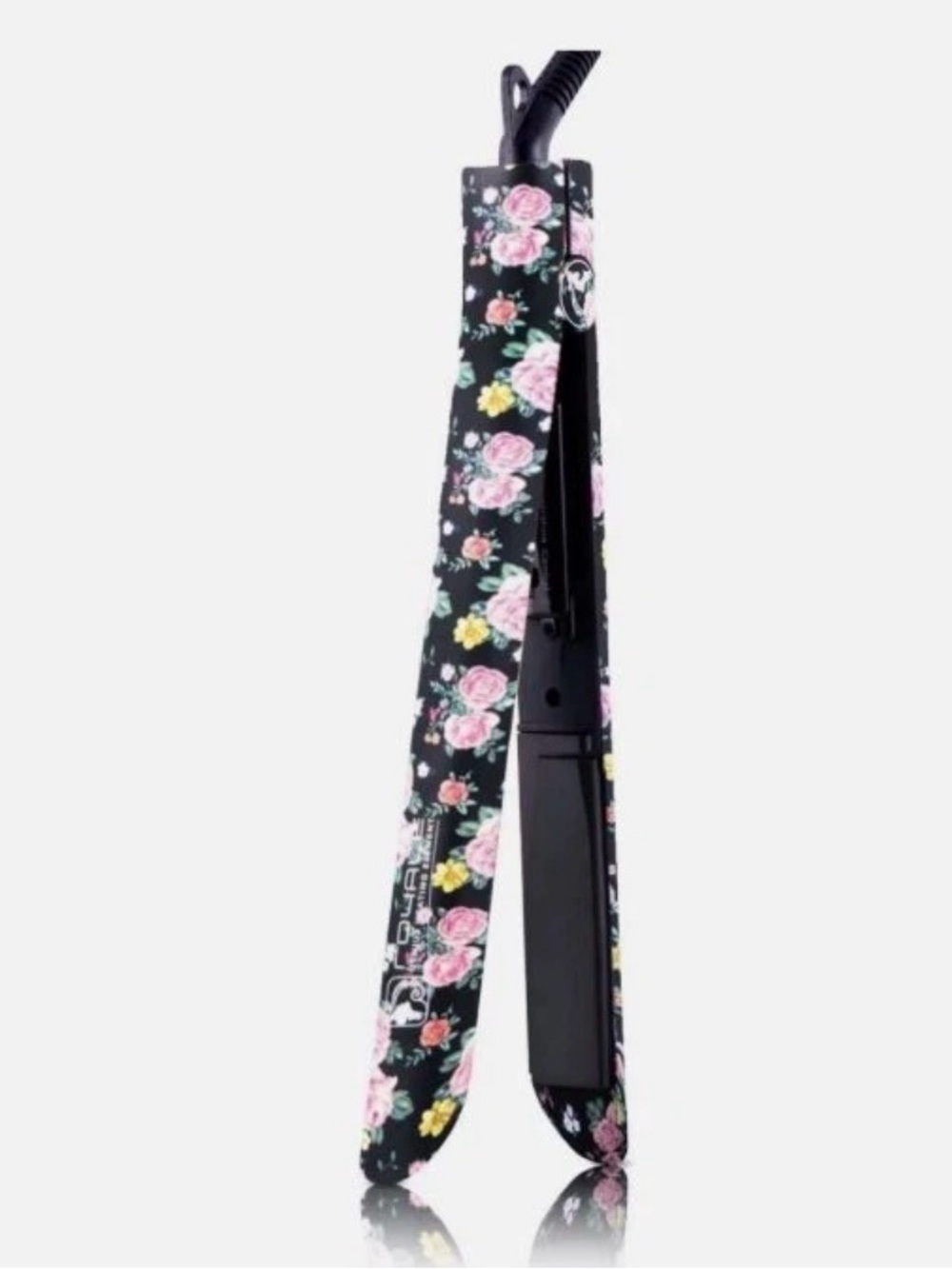 Royale Platinum Floral Black Ceramic Hair Straightener